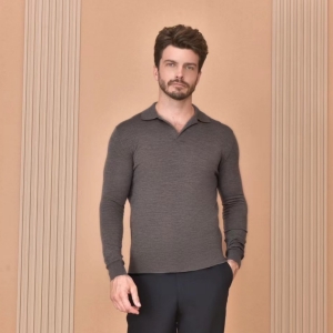 loro piana buttonless polo-shirt